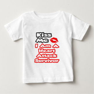 Kiss Me...I Am A Heart Attack Survivor Baby T-Shirt