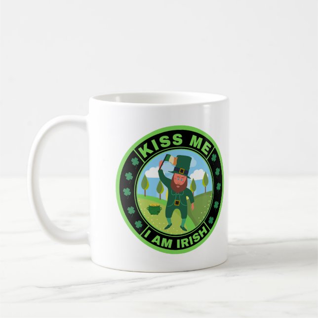 Kiss me I am Irish Coffee Mug (Left)