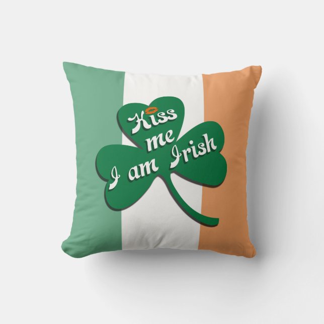 Kiss me I am Irish Cushion (Front)