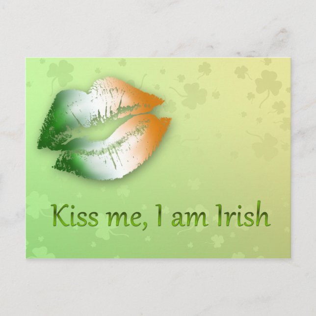Kiss Me I am Irish - Postcard (Front)