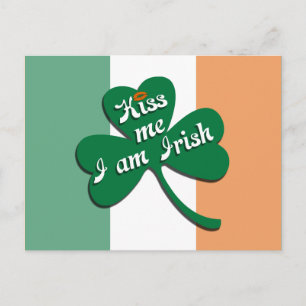 Kiss me I am Irish Postcard