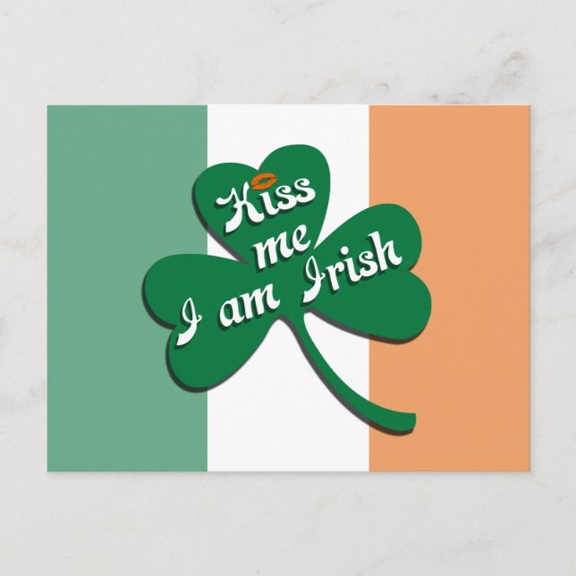 Kiss me I am Irish Postcard (Front)