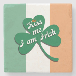 Kiss me I am Irish Stone Coaster
