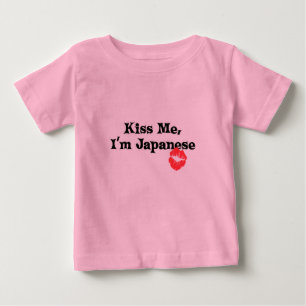 Kiss Me I'm Japanese Baby T-Shirt