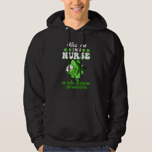 Kiss Me I M A Nurse Or Irish Drunk Shamrock St Pat Hoodie