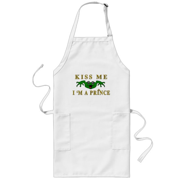 Kiss Me I' m A Prince BBQ Apron (Front)