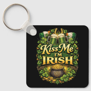 Kiss Me, I’m Irish Key Ring