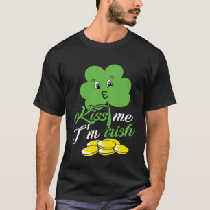 Kiss Me I m Irish Saint Patrick Day Boys Girls Wo T-Shirt