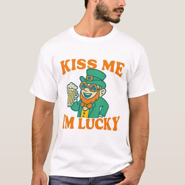 Kiss Me I’m Lucky T-Shirt (Front)