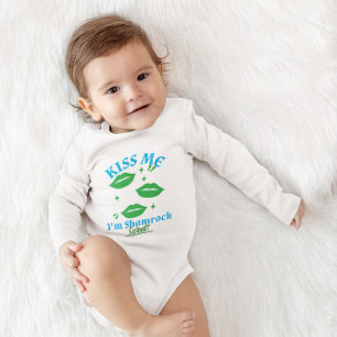 Kiss Me, I’m Shamrock Sweet! St. Patrick's Day Baby Bodysuit