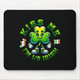 Kiss Me Im 18 Irish St Patricks Day Happy Clover S Mouse Pad