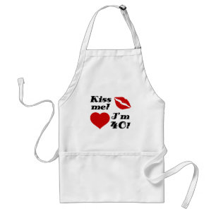 Kiss Me, I'm 40! Standard Apron