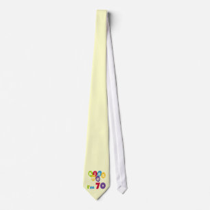 Kiss Me I'm 70 Birthday T-shirts and Gifts Tie