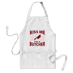 Kiss Me I'm A Butcher Standard Apron
