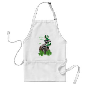Kiss me I'm a Irish meerkat design Standard Apron