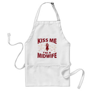 Kiss Me I'm A Midwife Standard Apron