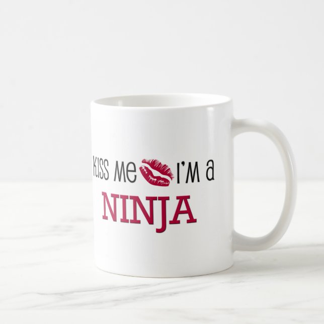 Kiss Me I'm a NINJA Coffee Mug (Right)