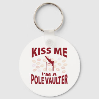 Kiss Me I'm A Pole Vaulter Key Ring