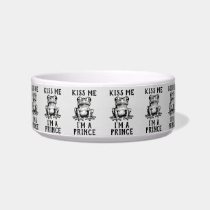 Kiss Me I'm A Prince Pet Bowl