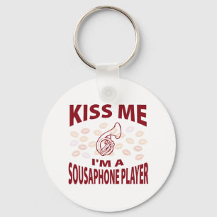 Kiss Me I'm A Sousaphone Player Key Ring