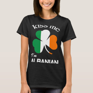 Kiss Me I'm Albanian Shamrock Albania St Patrick's T-Shirt