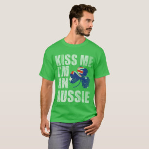 Kiss Me I'm An Aussie St Patrick's Day T-Shirt