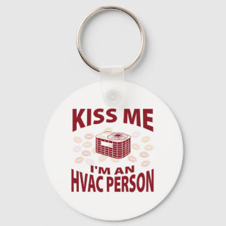 Kiss Me I'm An HVAC Person Key Ring