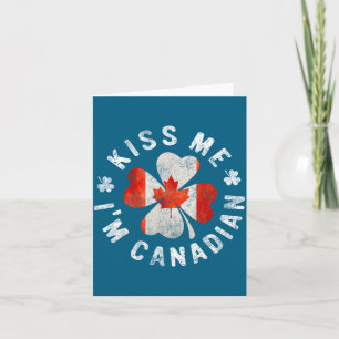 Kiss Me I'm Canadian St Patrick's Day Canada Gift Card