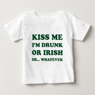 Kiss Me I'm Drunk Baby T-Shirt