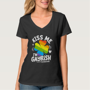 Kiss Me I'm Gayrish St Patrick's Day Gay Prides Sh T-Shirt