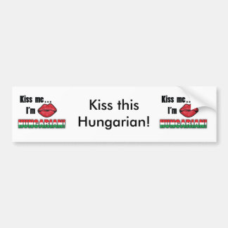 Kiss Me I'm Hungarian Bumper Sticker