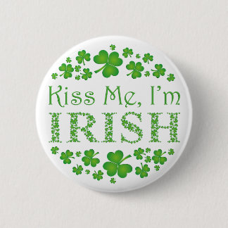 Kiss Me I'm Irish 6 Cm Round Badge
