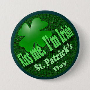 Kiss Me I'm Irish 7.5 Cm Round Badge