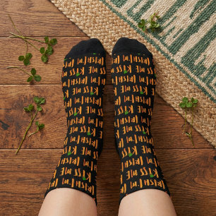 Kiss Me I'm Irish Athletic Crew Socks