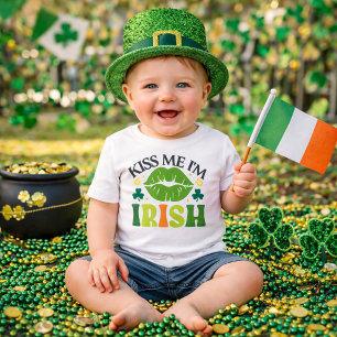  Kiss Me I'm Irish  Baby T-Shirt