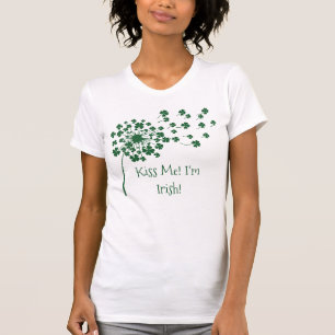 Kiss Me I'm Irish - Dandelion Clover  T-Shirt