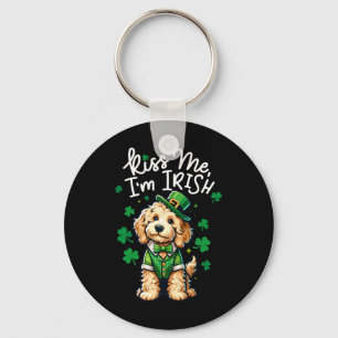 Kiss Me Im Irish Doodle Kids Men Women Funny St Pa Key Ring