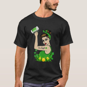 Kiss Me I'm Irish Drink Beer Shamrock St Patrick's T-Shirt