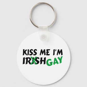 Kiss Me Im Irish Gay Key Ring