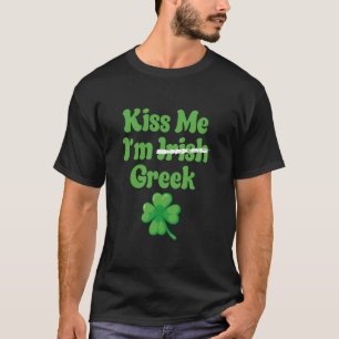Kiss Me Im Irish Greek Long Sleeve T Shirt