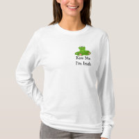 Kiss Me I'm Irish - Green Frog with Saying