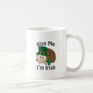 Kiss Me I'm Irish Hedgehog Coffee Mug