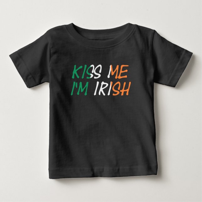 Kiss Me I'm Irish iccnt Baby T-Shirt (Front)