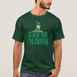 Kiss Me I'm Irish Little Leprechaun T-Shirt