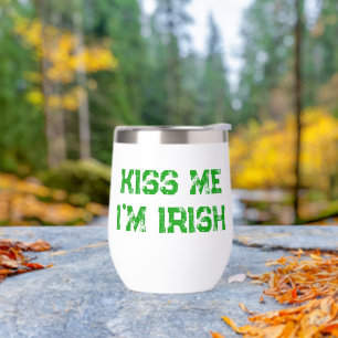Kiss me I'm irish lucky clover St Patrick's Day
