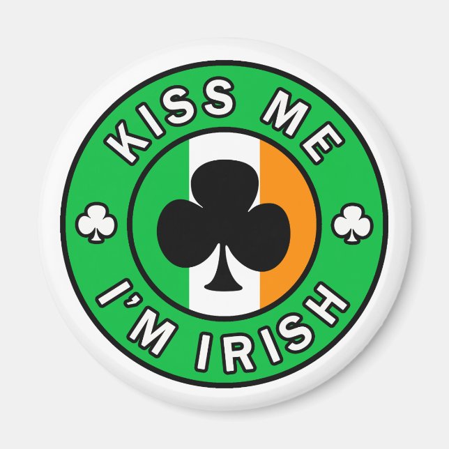 Kiss Me I'm Irish Magnet (Front)