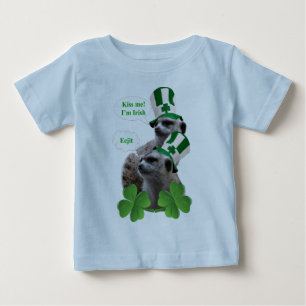 Kiss me I'm Irish, meercat Baby T-Shirt