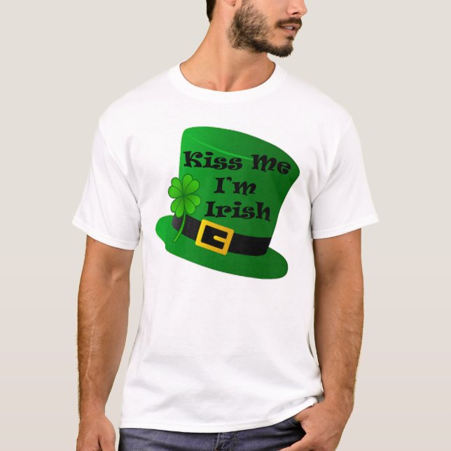 Kiss Me I'm Irish Men's Basic T-Shirt (Front)