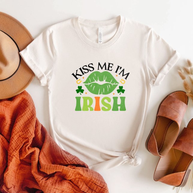 Kiss Me I'm Irish, Patricks Day T-Shirt (Creator Uploaded)