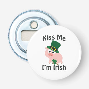 Kiss Me I'm Irish Pig Bottle Opener